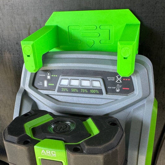 Charger holder bracket for EGO Chargers