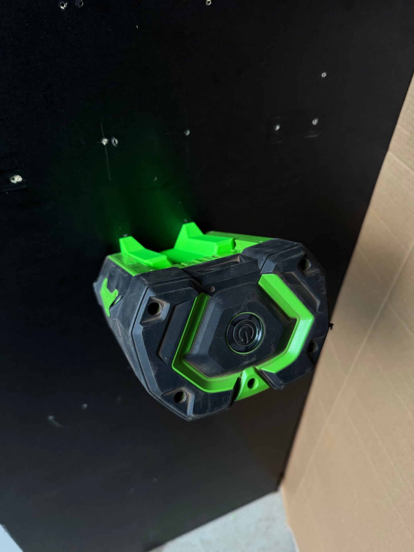 Battery holder (front loading) for EGO batteries